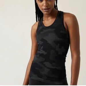 Athleta Black Camo Tank Top